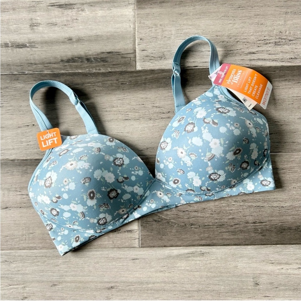 💜 LAST CHANCE NWT Warner’s Elements of Bliss Wire Free Light Lift T-Shirt Bra